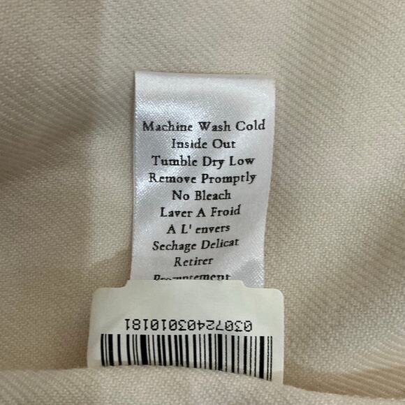 Frank & Eileen Mackenzie Italian Flannel Oversized Shirt Winter White One Size - Picture 13 of 13